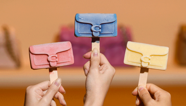 3D popsicles scoopysandcream COACH tabby