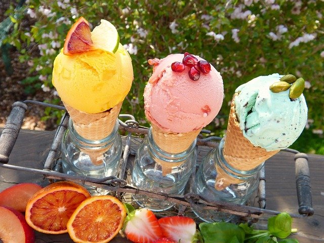 ice cream, ice cream flavors, fruit, waffles, ice cream cone, outdoors, sun, garden, enjoy, bio, ice squirrel, summer, spring, vegan, sugar, stevia, gluten free, diet, vacations, vacation, family, coupon, invitation, fruit ice cream, food, dessert, strawberry ice cream, nature, yummy, pistachios, meal, lemon, lactose free, pomegranate, orange, strawberry, citrus fruits