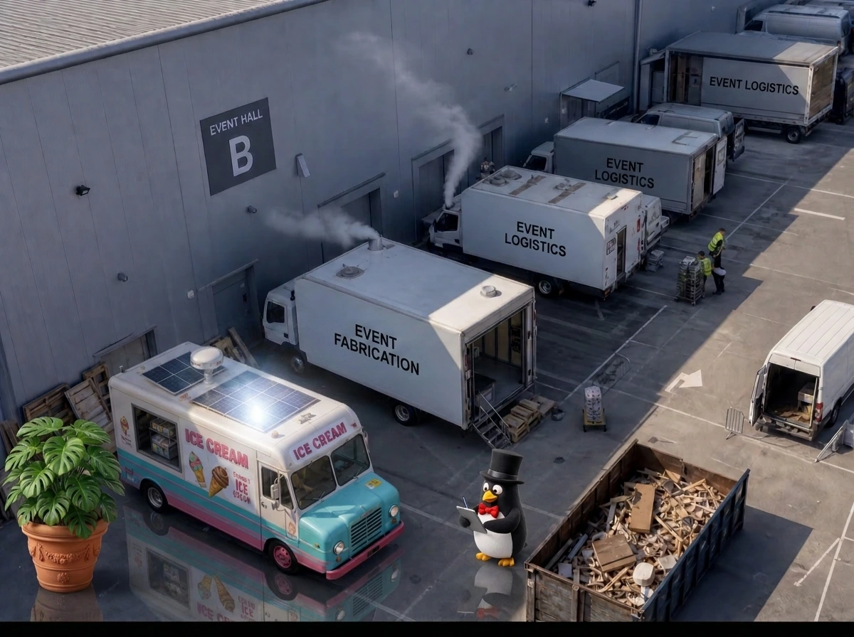 Generic event catering setup with no emissions tracking